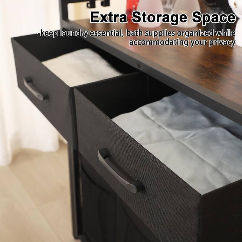 Laundry Hamper with Removable Large Bags - 30.21"L x 12.59"W x 31.81"H