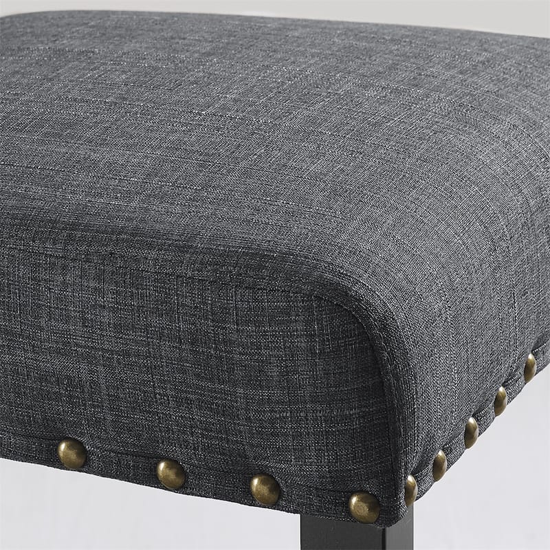 Fabric Dining Chairs with Nailhead Trim,Set of 2