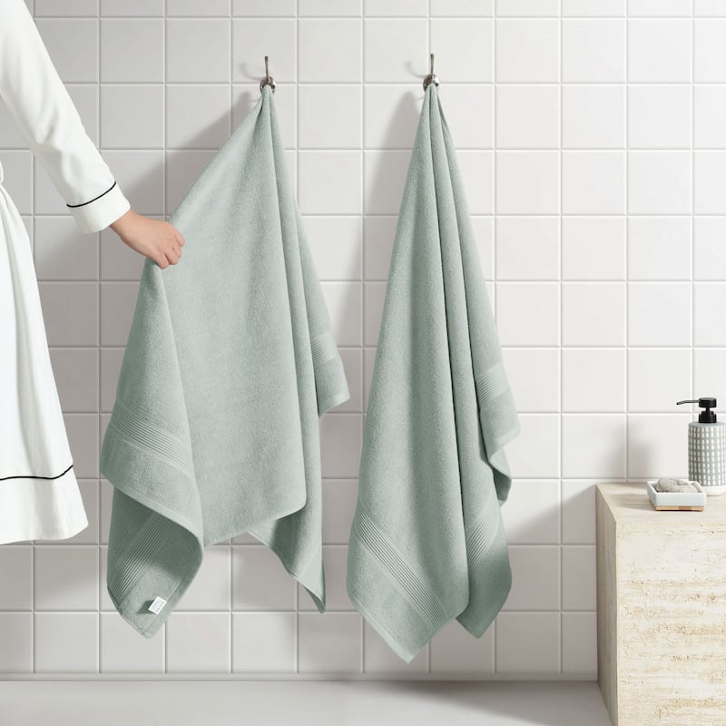 SÖMN 2-Piece Supima Cotton Anti-Microbial Bath Towel Set