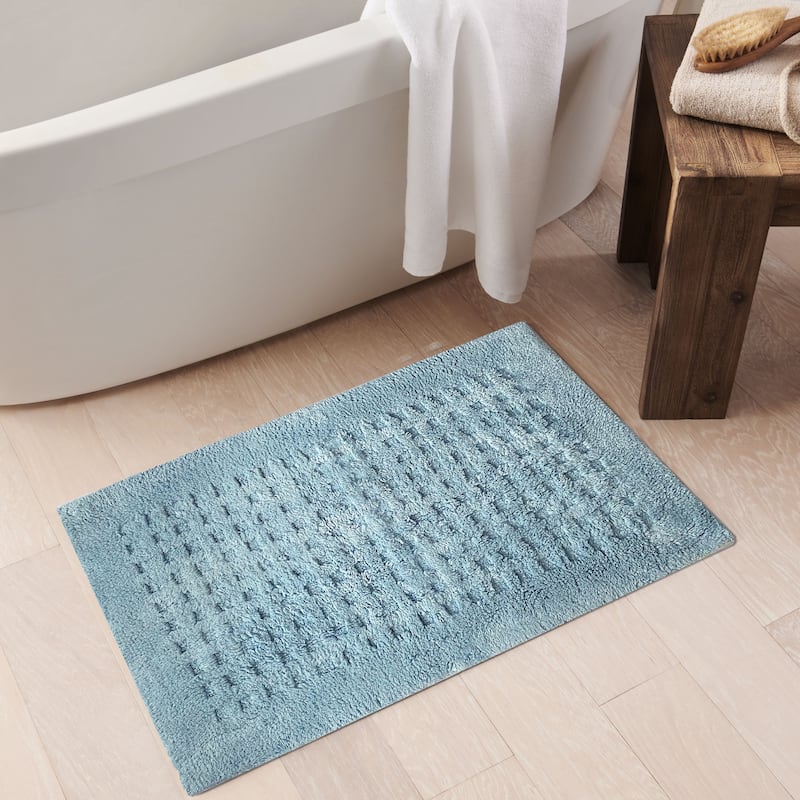 Essential Waffle Modern Bath Rug