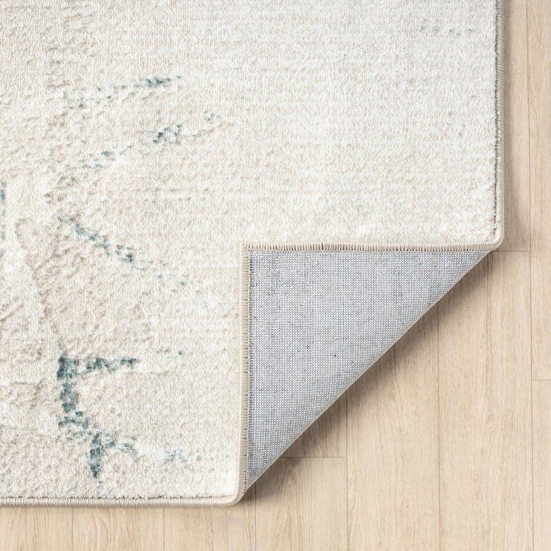 Sevita Transitional Abstract Polyester Indoor Area Rug