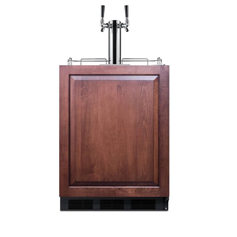 Summit 24 Inch Wide 5.5 Cu. Ft. Built-In Coffee Double Cold Brew Tap - Panel Ready