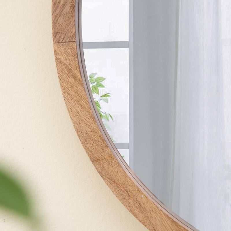 Round wall mirror for living room
