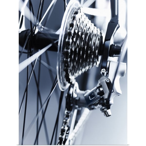 "Close up of bicycle gears" Poster Print