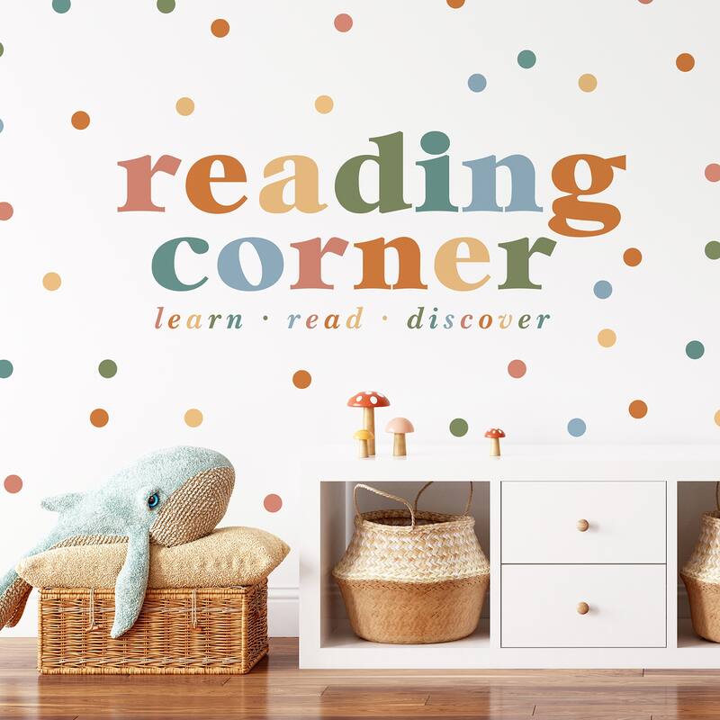 RoomMates Reading Corner Multicolor Wall Quote Decals