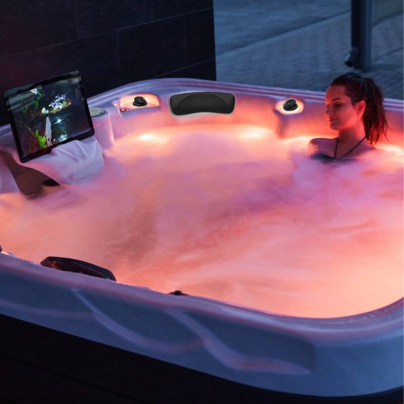 Buenospa Hollywood 5 - Person 51 - Jet Hot Tub, Ice White, Gray with Ozone and LED Lights