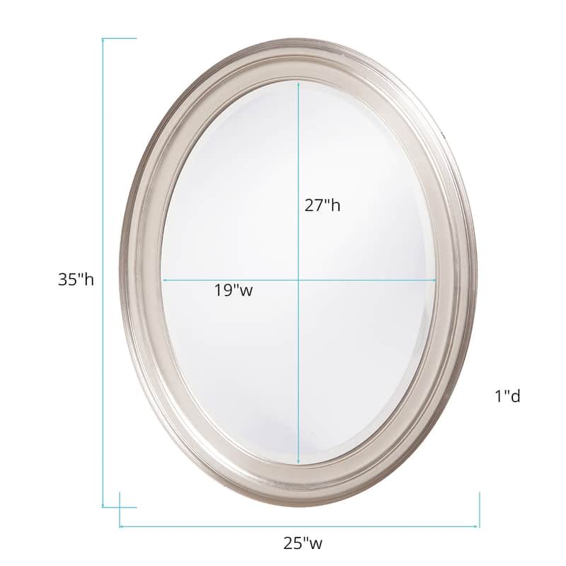 Allan Andrews George Oval Large Decorative Wall Mirror