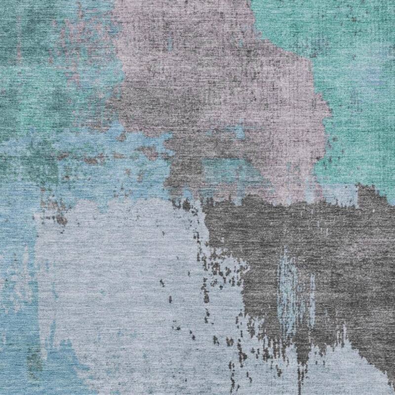 HomeRoots Abstract Transitional Rectangle Outdoor Rug