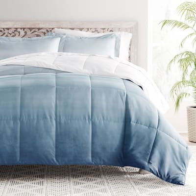 Becky Cameron Ocean Waves Pattern Reversible Comforter Set
