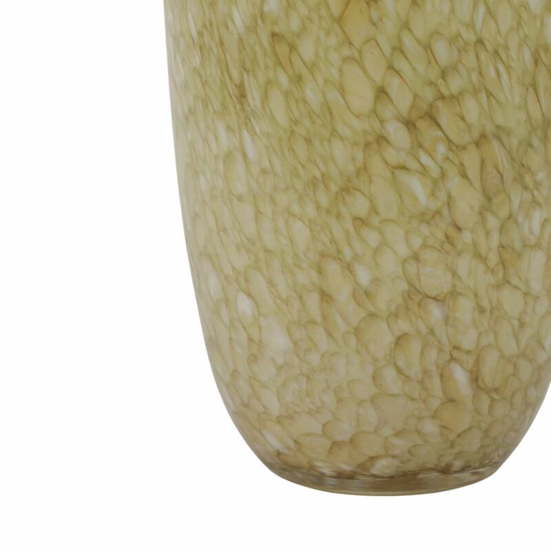 Glass Decorative Vase Textured Handcrafted Sculptural Statement Style