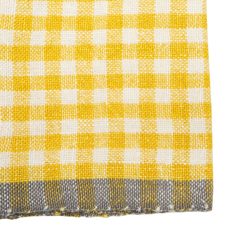 Caravan Gingham Towels - Set of 2 - Dijon/Grey