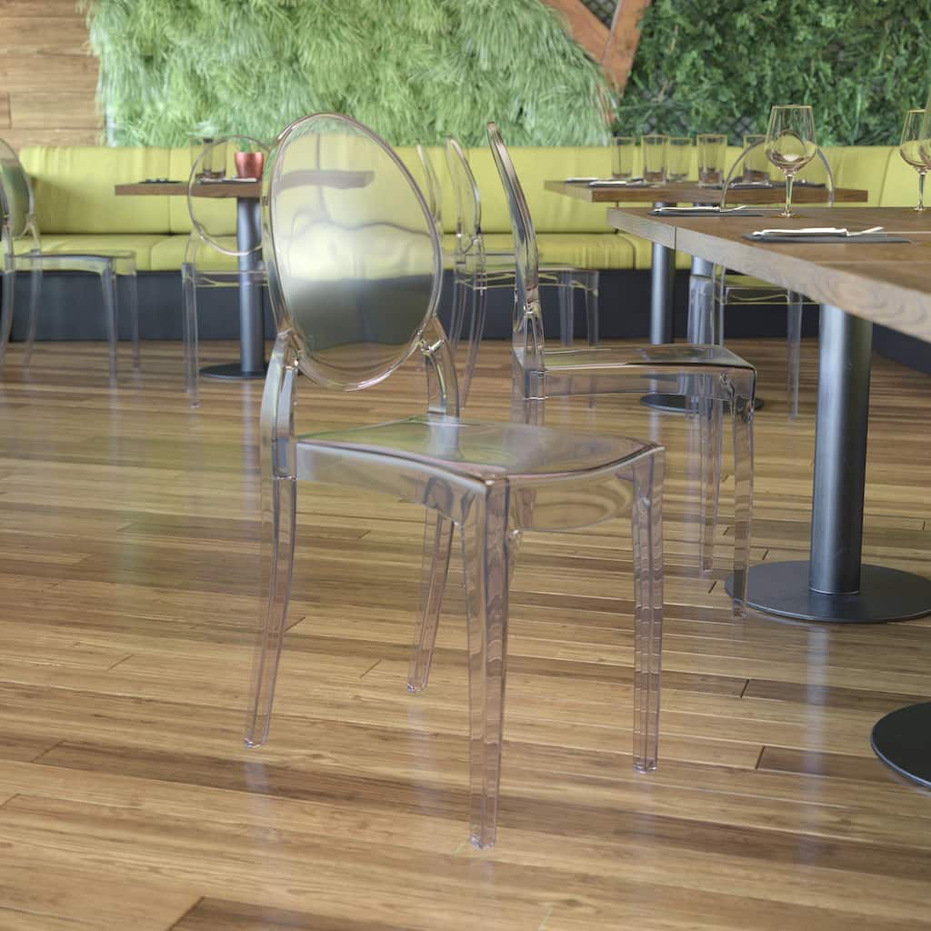 Set of 4 Extra Wide Resin All-Weather Banquet Chairs - 20.5"D x 17"W x 37.25"H