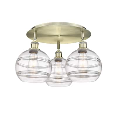 Innovations Lighting 516-3C-11-20 Rochester Flush Rochester 3 Light
