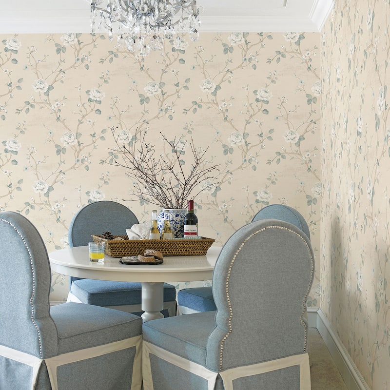 Galerie Wallcoverings Palazzo 2 Luisella Floral Vine Vinyl on Non-woven Matte Wallpaper Roll