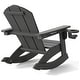 preview thumbnail 20 of 73, Laguna Kids Outdoor Poly Adirondack Rocking Chair with Cup Holder (Set of 2)