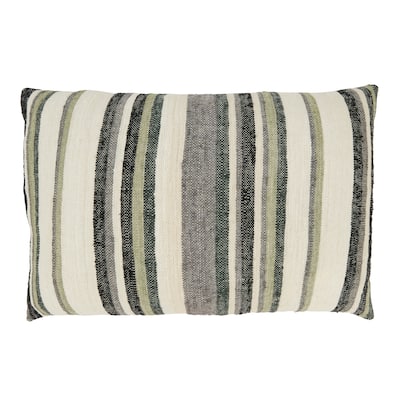 Striped Serenity Throw Pillow