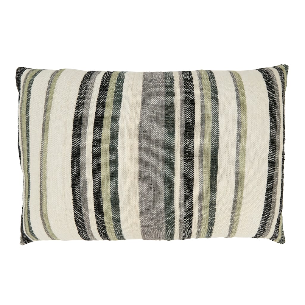 Striped Serenity Throw Pillow