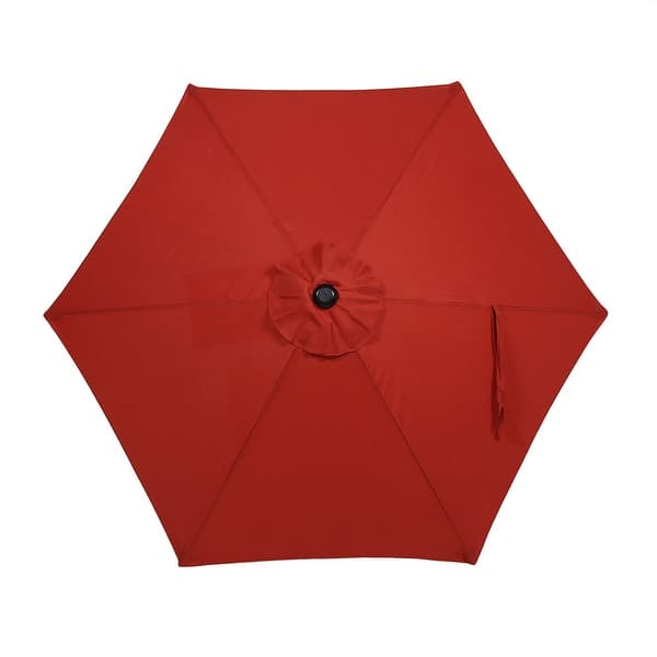 9 x 11 patio umbrella 9 ft. x 11 ft. Rectangle Outdoor Cantilever Patio Umbrella in Lake Blue  with Hydraulic Lift (No Base) FF-U12-H