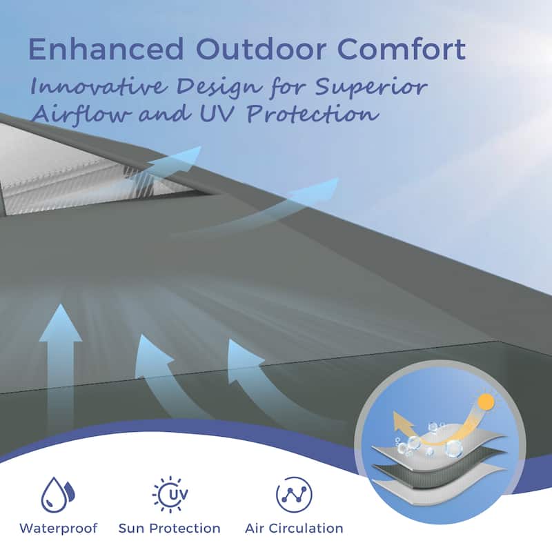 10' x 10' Pop Up Outdoor Canopy Tent Commercial Instant Reinforce Canopies with Wheel Carry Bag & Storage Pocket