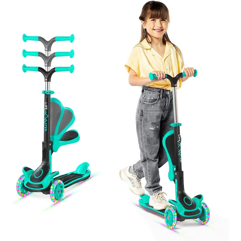 Kids Scooter – Foldable Seat – LED Wheel Lights