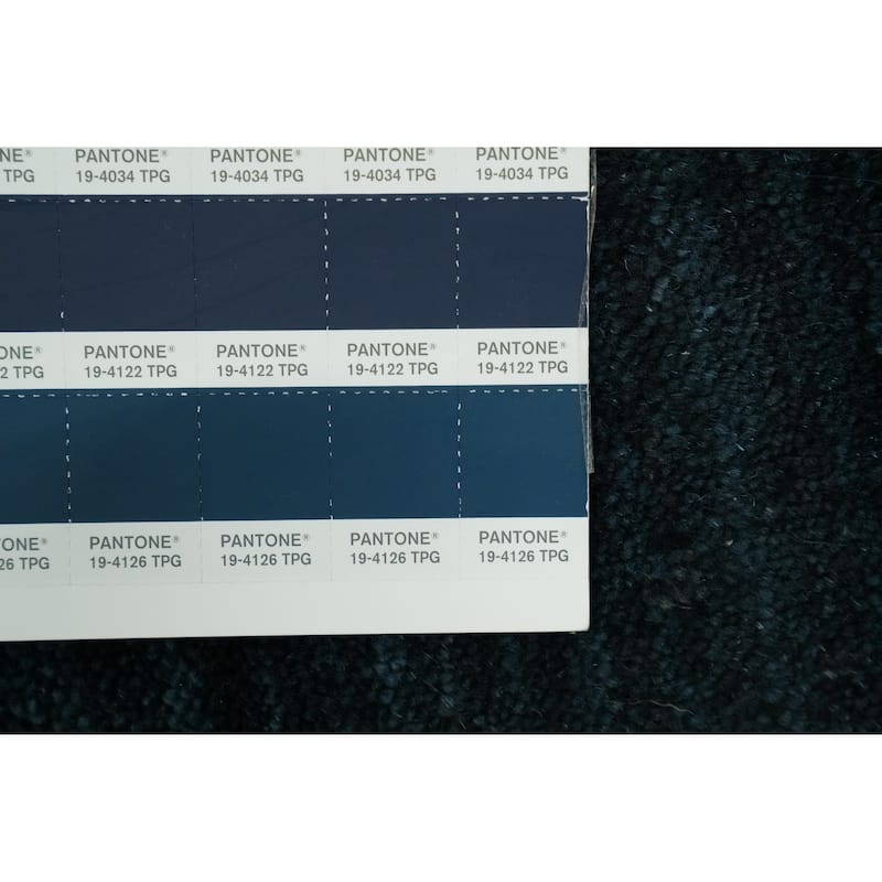 Hand Knotted Oriental 100% Wool Carpet Tribal Animal Pictorial Navy Blue & Blues Gabbeh Area Rug - 7' 9'' X 8' 0''