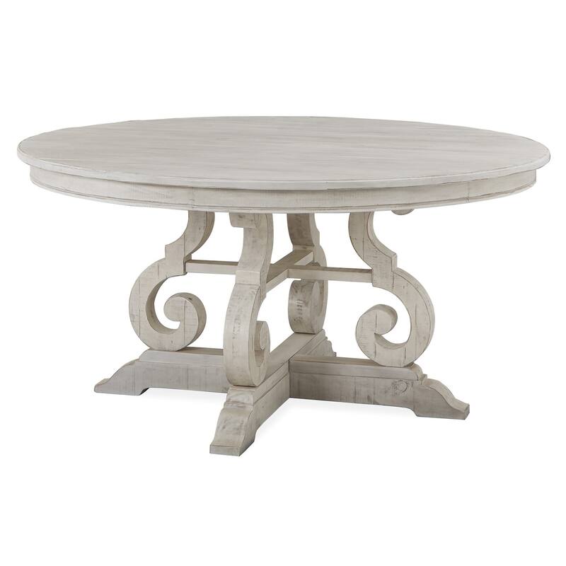Magnussen Home Bronwyn Alabaster And Toasted Nutmeg 60" Round Dining Table - 60''W x 60''D x 30''H - 60''W x 60''D x 30''H