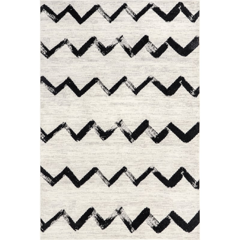 Nuloom Modern Chevrons Solid Area Rug