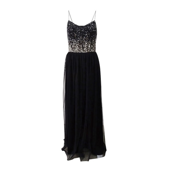Adrianna Papell Women's Sequined Tulle Gown. Opens flyout.