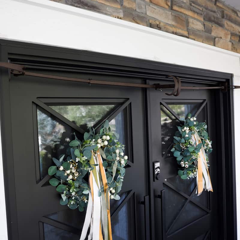 Garland Hanger - Double Door (52-82 Inch Doors) (Brown)