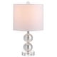 preview thumbnail 4 of 10, Flora 17.5" Crystal LED Table Lamp, Clear by JONATHAN Y