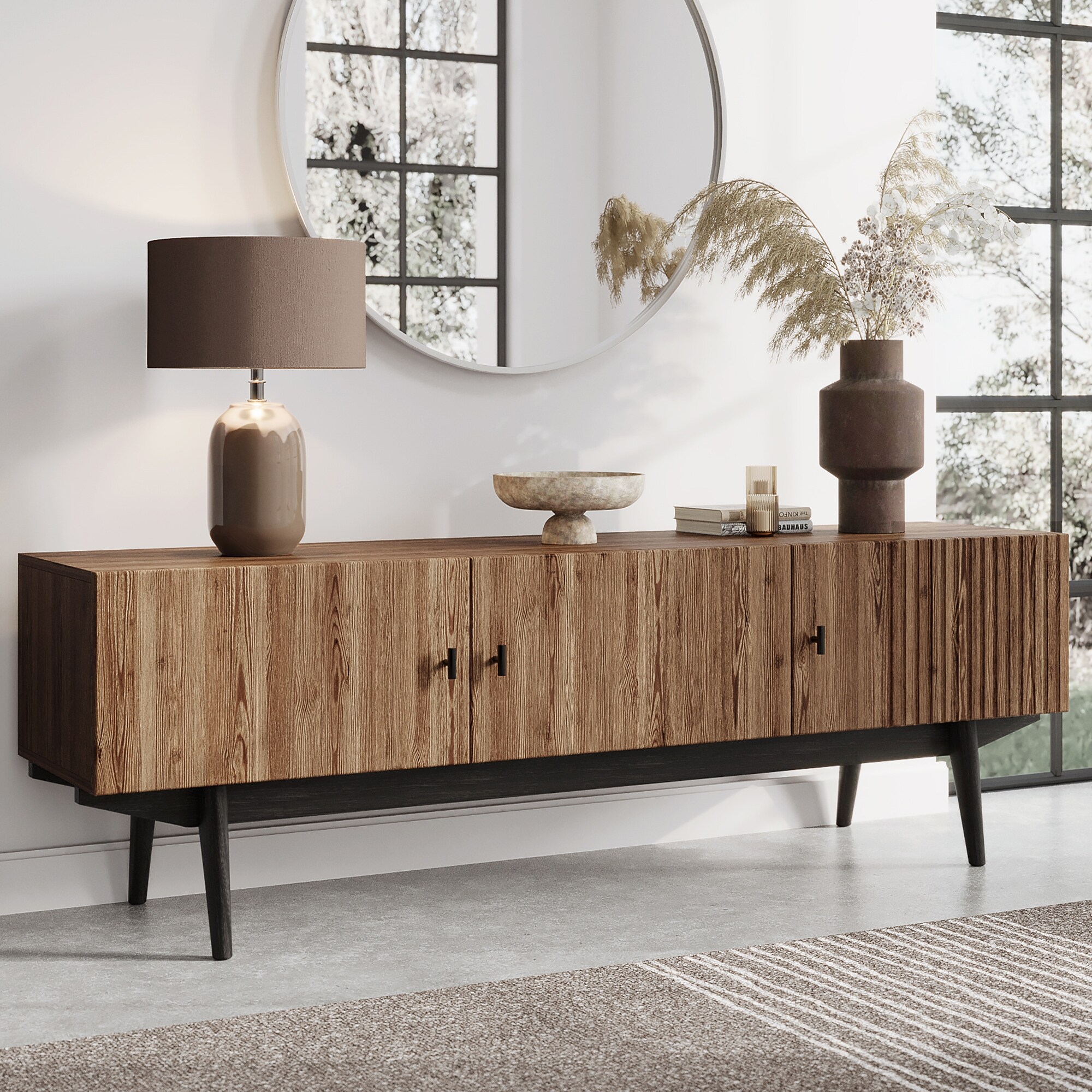 Mahogany tv sales stand 65 inch