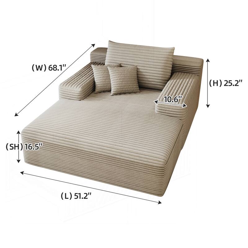 Comfortable Oversized Sofa Bed for Relaxation and Multipurpose Use