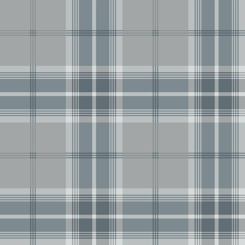 Advantage Sala Blue Plaid Wallpaper