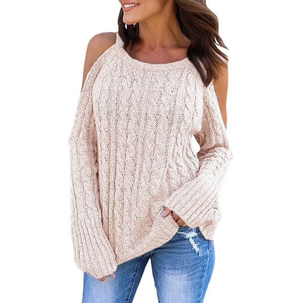 sweater with holes in shoulder
