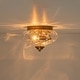 preview thumbnail 48 of 55, Modern Farmhouse 2-light Water Pattern Hammered Glass Flush Mount 9in
