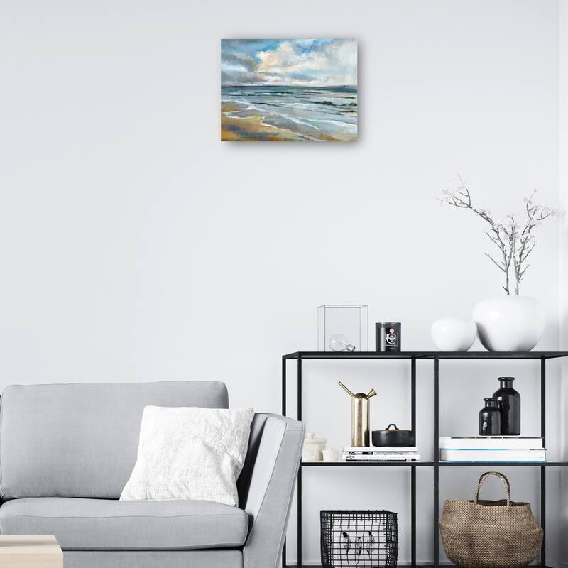 Autumn Beach By Studio Arts Canvas Art Print