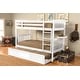 preview thumbnail 3 of 11, Somette Claire Twin Bunk Bed with Trundle and Tray
