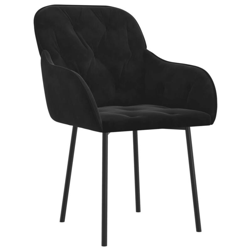 vidaXL Dining Chairs 2 Pcs Accent Upholstered Chair for Living Room Velvet - 22.4" x 24" x 31.5"