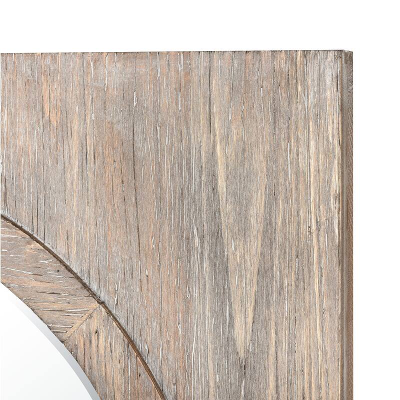 Elk Home Nollen Natural Finish Wood 34 Inch Wide Mirror