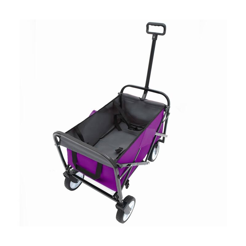 Foldable Wagon with Straps, Beach & Utility Cart, 225lb Capacity