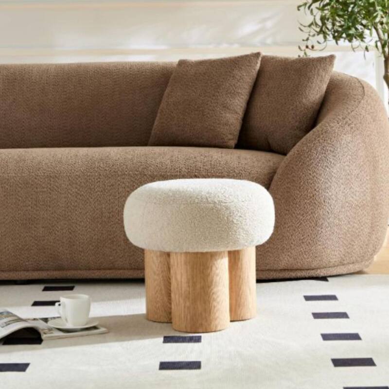 Living Room Ottoman - Walnut finish
