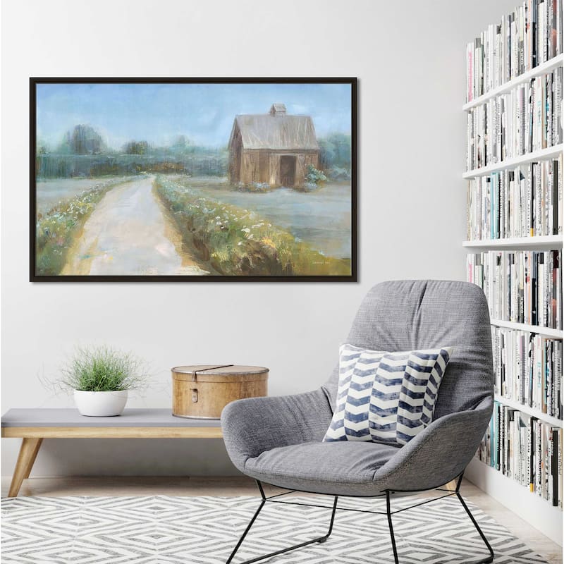 "Road to the Fields" Print on Floating Canvas