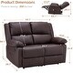 preview thumbnail 5 of 20, AECOJOY 2-Seater Recliner Loveseat with Heat and Massage Function