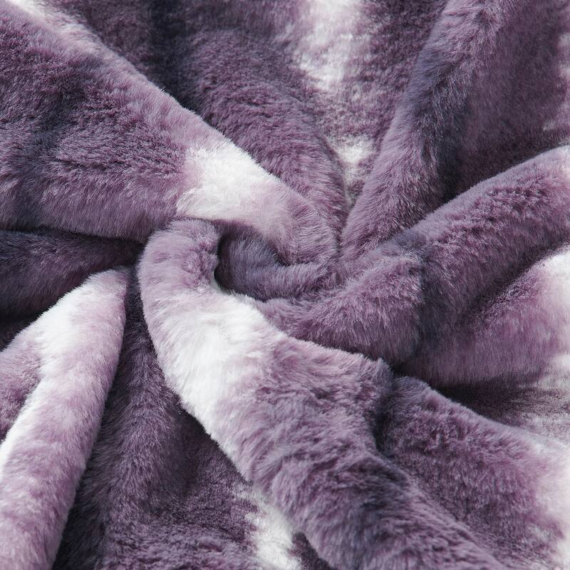 Amanda Stripe fauxfur Throw Pillow Covers Set of 2, NO INSERT