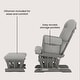preview thumbnail 65 of 97, Child Craft Tranquil Glider Rocker and Ottoman Set