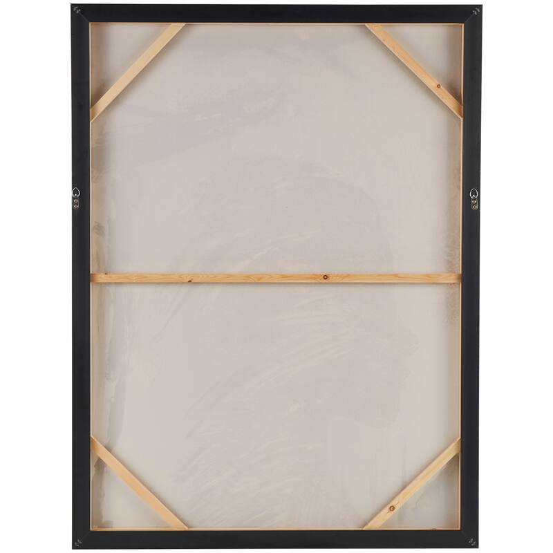 Brown Canvas Women's Profile Abstract Framed Wall Art with Gold Foil Details and Black Accents