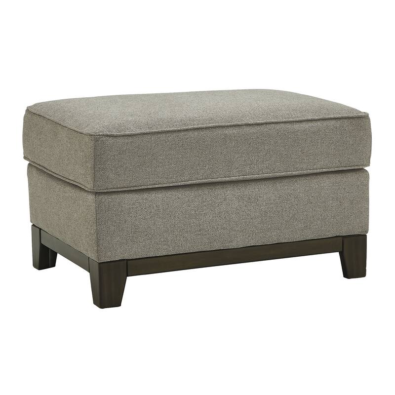 Kaywood Upholstered Dark Gray Ottoman