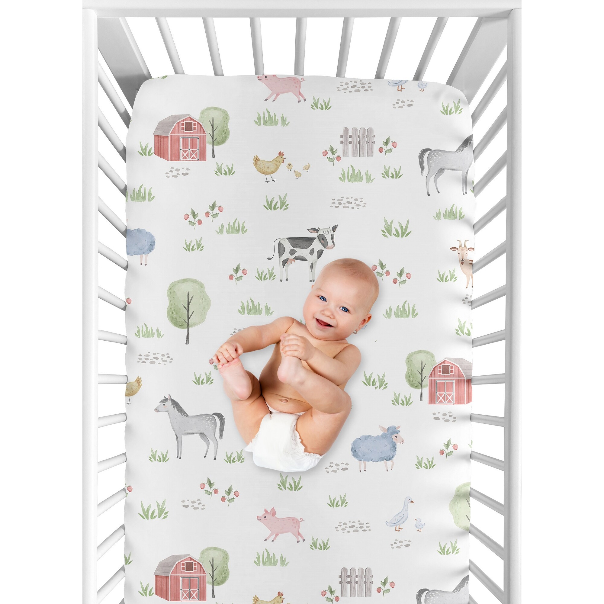 Farm animal crib bedding clearance