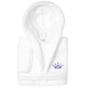 preview thumbnail 1 of 18, Sweet Kids 100% Polyester SUPER PLUSH Double Brushed Hooded Bathrobe - CROWN White - L