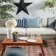 preview thumbnail 6 of 5, Rautha Geometric Blue/ Gold Indoor/ Outdoor Lumbar Pillow